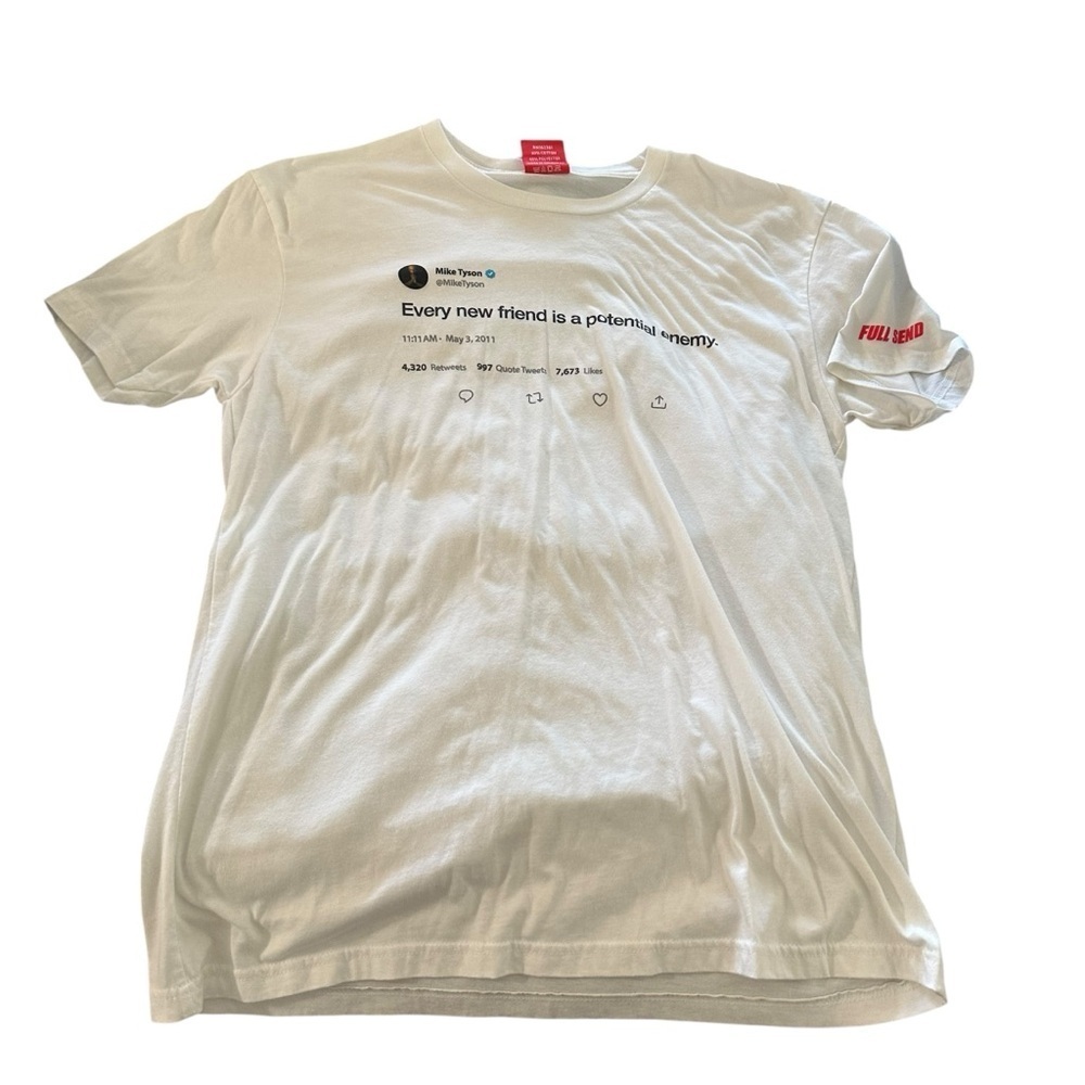 Fullsend White Short Sleeve Crew Neck Tee